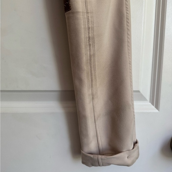 Belle & Bow Equestrian Pants Riding Jodhpurs Horse Show Gear Beige Youth Size 12 - Picture 4 of 11